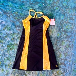 NWT SI Black & Gold Tennis dress.